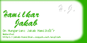 hamilkar jakab business card